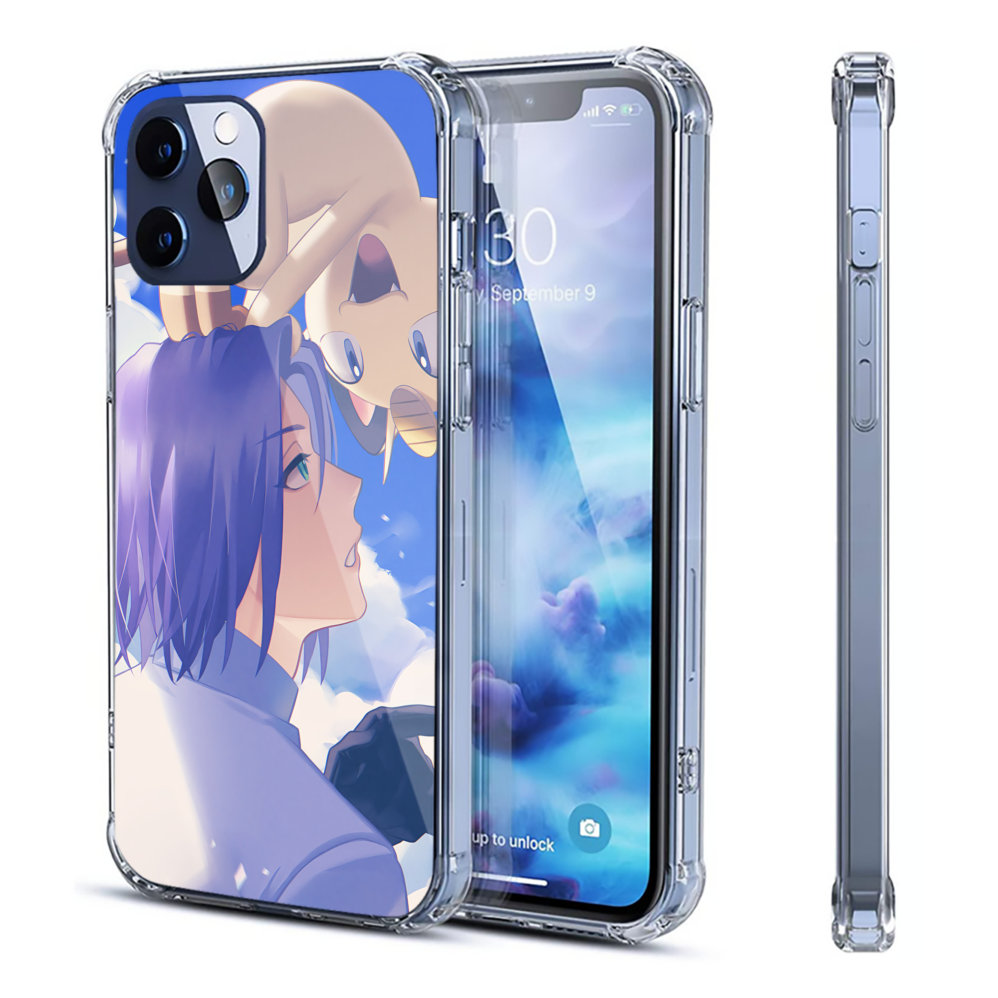 （画像用） ポケットモンスター Pokémon 【iPhone 12シリーズ対応】透明スマホケース（クリアソフトケース）